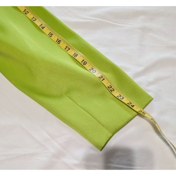 Nygard Womens Lime Green Mid-Length Button-Front Dress Jacket 18W Polyester Blen - Picture 13 of 13
